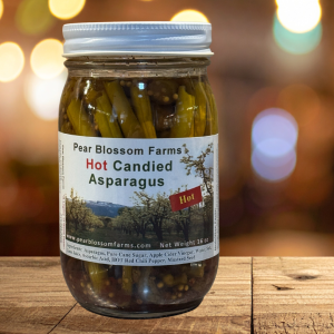 Hot Candied Asparagus Chunks 16oz Jar