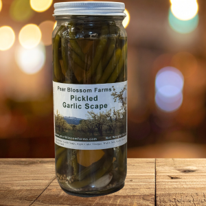 Pickled Garlic Scape 16 oz Jar