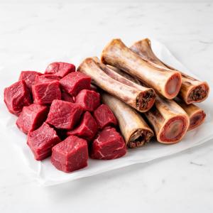 Grass-Fed Beef Stew Meat & Soup Bones Combo Pack