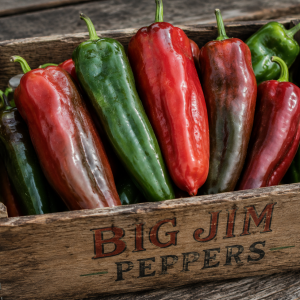 Locally grown Big Jim Peppers