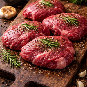 HL Beef - Cheeks - 1 lb - 2 X 6-8 oz cheek steaks - Grass fed and finished
