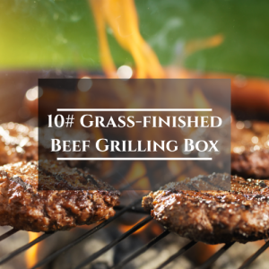 10 lbs- Grass-Finished Beef Grilling Box