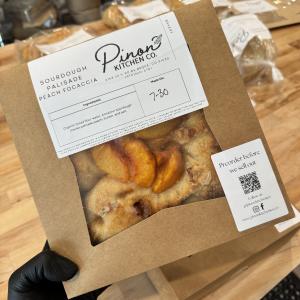 Palisade Peach Sourdough Focaccia