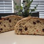 Strawberry Chocolate Chip Sourdough Loaf