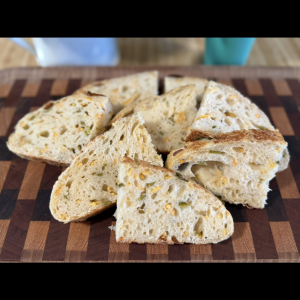 Cheddar Jalapeno Sourdough Loaf