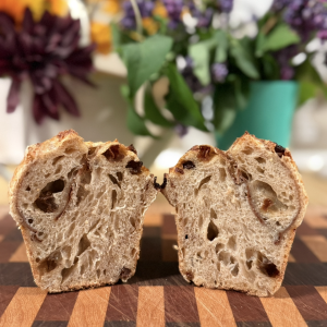 Cinnamon Oatmeal Raisin Sourdough Loaf
