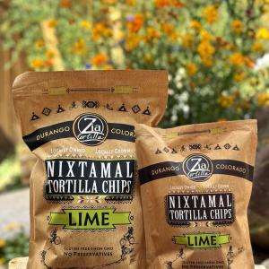 Zia Nixtamal Tortilla Chips - Lime 4oz