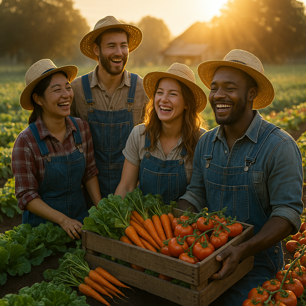 Sun-Kissed Harvest in the Garden