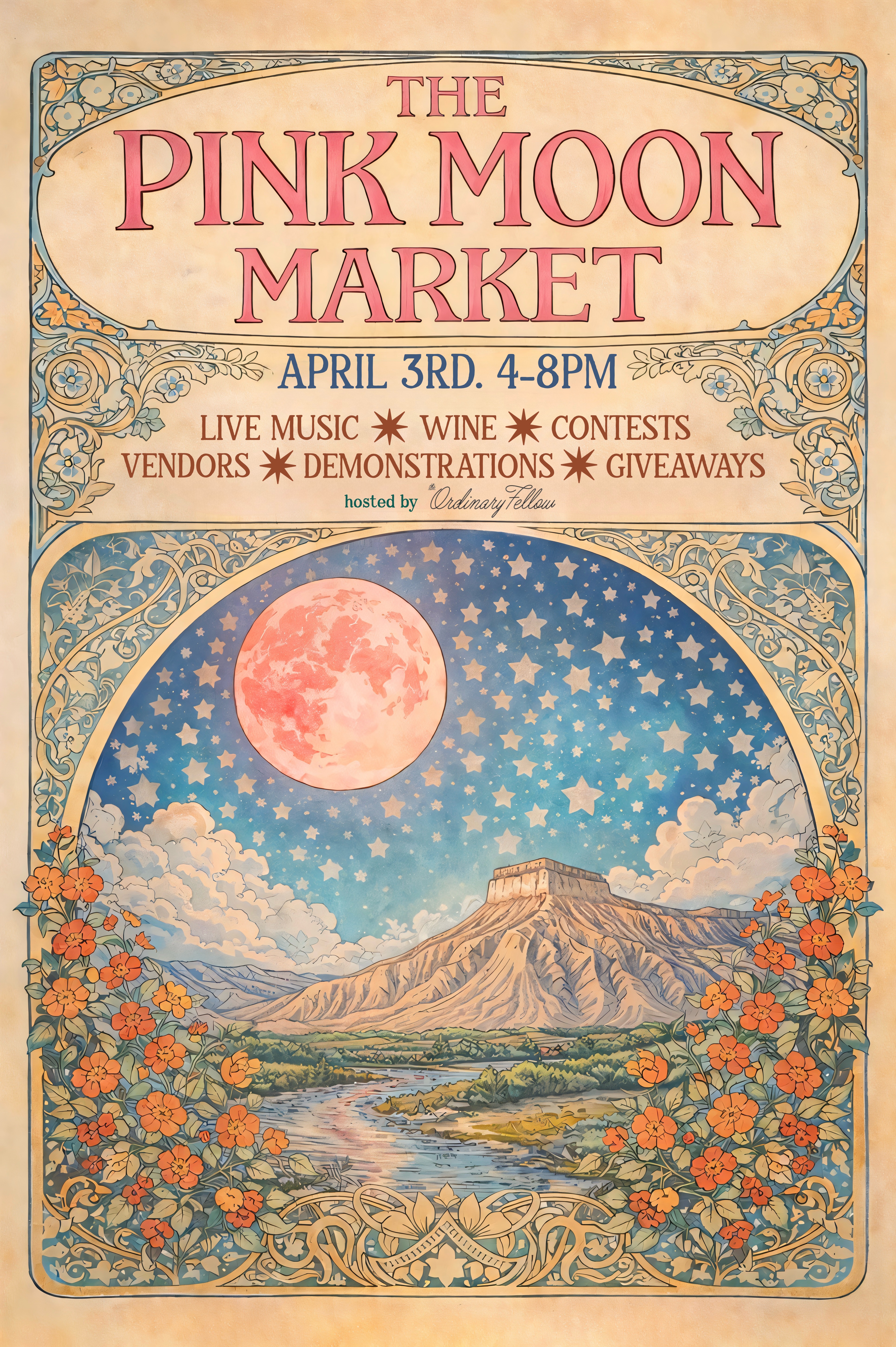 The Pink Moon Market Flyer - 4_3_26